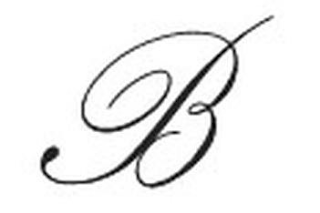 B logo