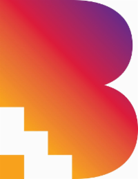 B logo