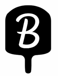 B logo