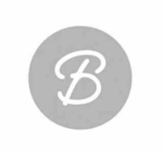 B logo