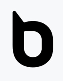 B logo