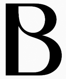 B logo