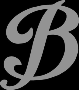 B logo