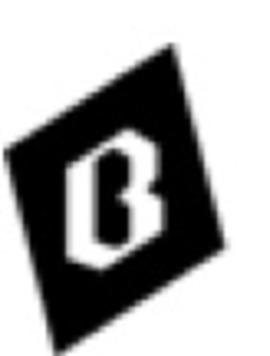 B logo