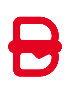 B logo