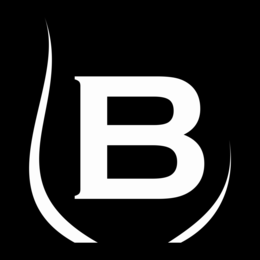 B logo