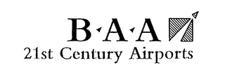 B A A 21ST CENTURY AIRPORTS logo