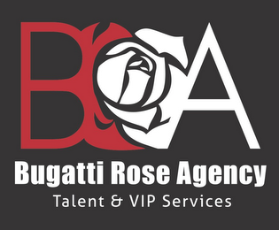 B A BUGATTI ROSE AGENCY TALENT & VIP SERVICES logo