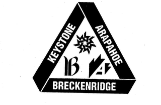 B A KEYSTONE ARAPAHOE BRECKENRIDGE logo