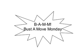 B-A-M-M! BUST A MOVE MONDAY logo