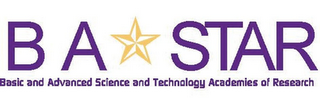 B A STAR BASIC AND ADVANCED SCIENCE AND TECHNOLOGY ACADEMIES OF RESEARCH logo