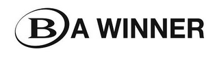 B A WINNER logo