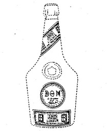 B AND B LIQUEUR D O M LE DIRECTEUR A.L. CONTAINING ONLY BENEDICTINE AND BRANDY logo
