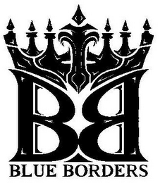 B B BLUE BORDERS logo