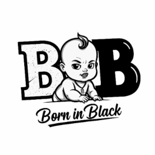 B B BORN IN BLACK logo
