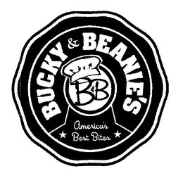 B & B BUCKY & BEANIE'S AMERICA'S BEST BITES logo