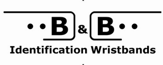 B & B IDENTIFICATION WRISTBANDS logo