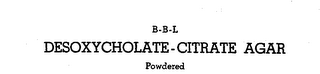 B-B-L DESOXYCHOLATE-CITRATE AGAR POWDER logo