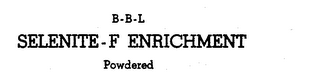 B-B-L SELENITE-F ENRICHMENT POWDERED logo