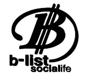 B B-LIST SOCIALIFE logo