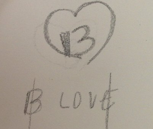 B B LOVE logo