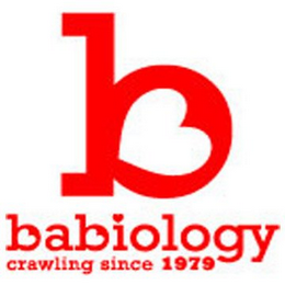B BABIOLOGY CRAWLING SINCE 1979 logo