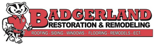 B BADGERLAND RESTORATION & REMODELING ROOFING - SIDING - WINDOWS - FLOORING - REMODELS - ECT. logo