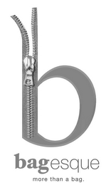 B BAGESQUE MORE THAN A BAG. logo