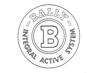 B BALLY INTEGRAL ACTIVE SYSTEM logo