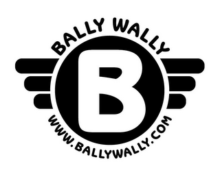 B BALLY WALLY WWW.BALLYWALLY.COM logo