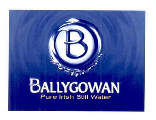 B BALLYGOWAN PURE IRISH STILL WATER logo