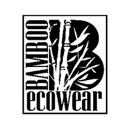 B BAMBOO ECOWEAR logo