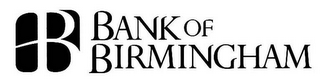 B BANK OF BIRMINGHAM logo