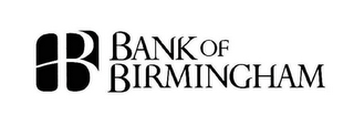 B BANK OF BIRMINGHAM logo