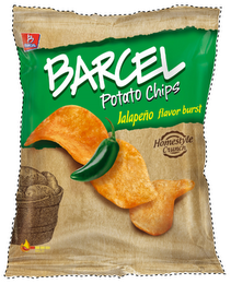 B BARCEL BARCEL POTATO CHIPS JALAPEÑO FLAVOR BURST HOMESTYLE CRUNCH logo