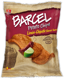 B BARCEL BARCEL POTATO CHIPS LIMÓN-CHIPOTLE FLAVOR BURST HOMESTYLE CRUNCH logo