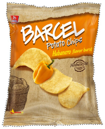B BARCEL POTATO CHIPS HABANERO FLAVOR BURST HOMESTYLE CRUNCH logo