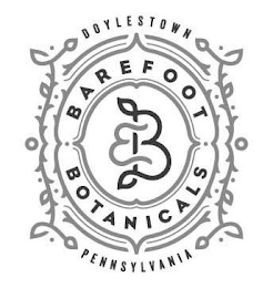 B BAREFOOT BOTANICALS DOYLESTOWN PENNSYLVANIA logo