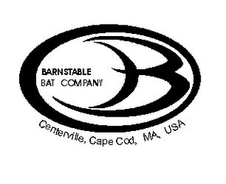 B BARNSTABLE BAT COMPANY CENTERVILLE, CAPE COD, MA, USA logo