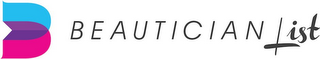 B BEAUTICIAN LIST logo