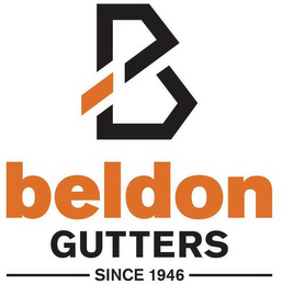 B BELDON GUTTERS SINCE 1946 logo
