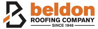 B BELDON ROOFING COMPANY SINCE 1946 logo