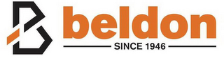 B BELDON SINCE 1946 logo