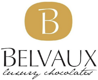 B BELVAUX LUXURY CHOCOLATE logo