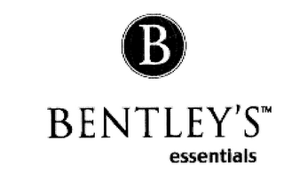 B BENTLEY'S ESSENTIALS logo