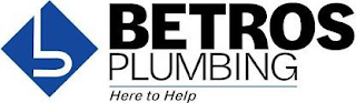 B BETROS PLUMBING HERE TO HELP logo