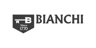 B BIANCHI SINCE 1770 logo