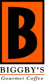 B BIGGBY'S GOURMET COFFEE logo