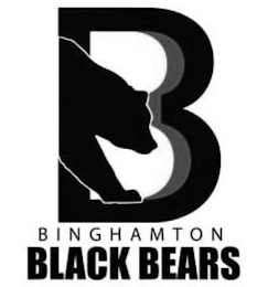 B BINGHAMTON BLACK BEARS logo
