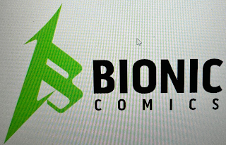 B BIONIC COMICS logo